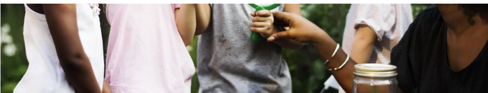 Students learning outdoors through agriculture